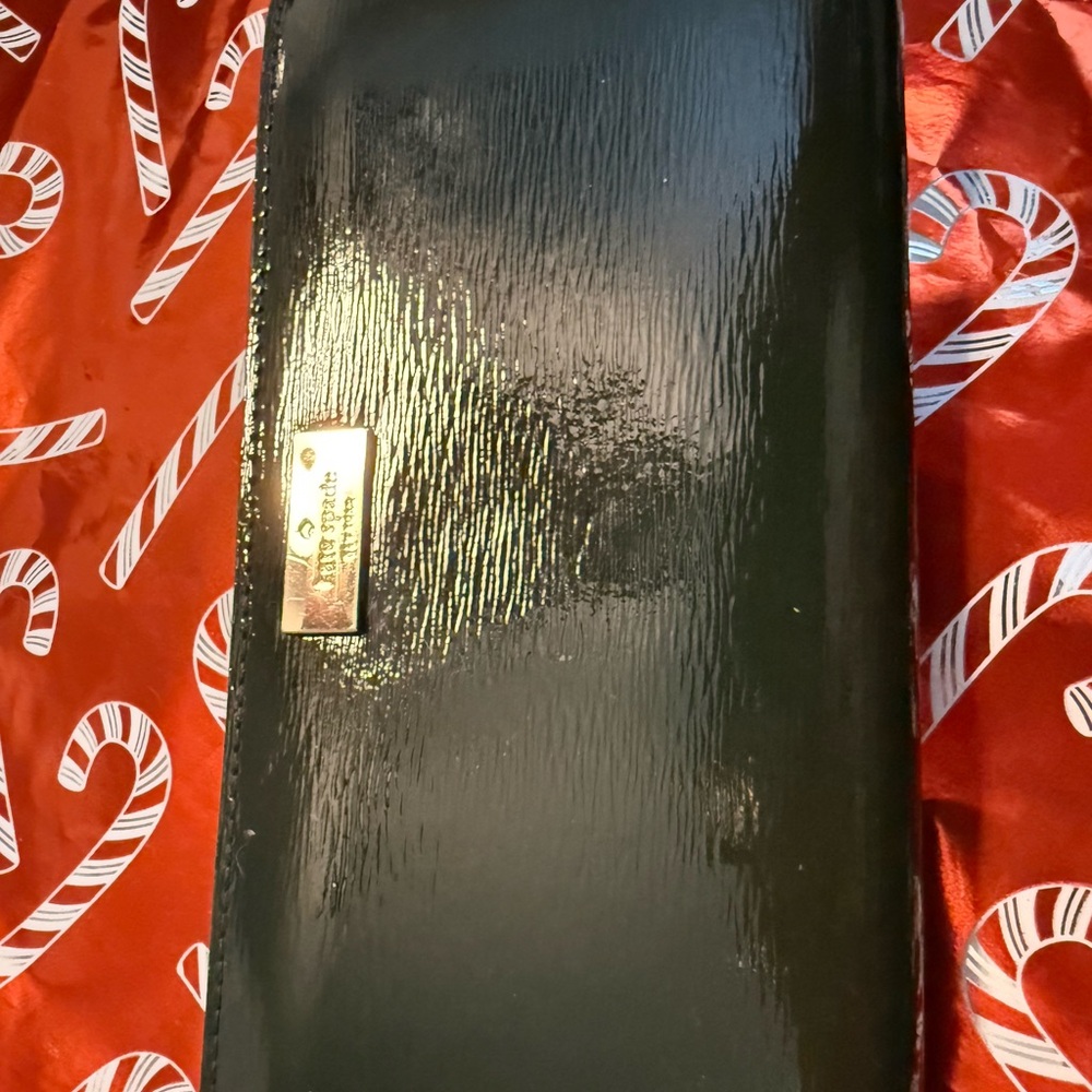 Kate Spade green and Gold Clutch
